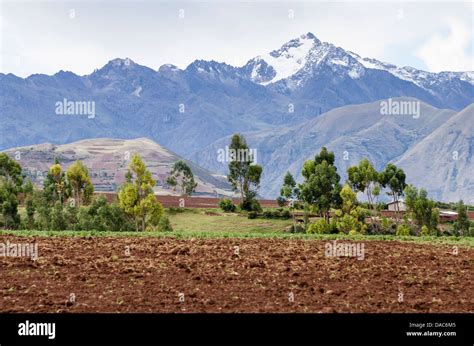 Snow Covered Andes Mountains Mountainous Landscape Above The Sacred