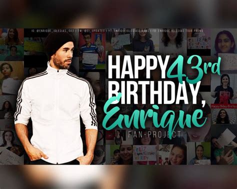 Enrique Iglesias S Birthday Celebration HappyBday To