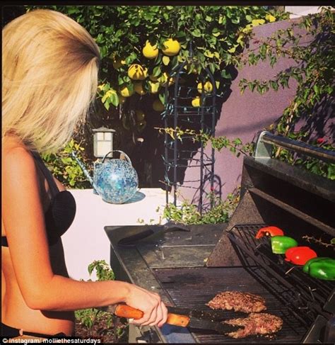 Mollie King Sizzles In Bikini Dangerously Close To Bbq Coals Daily