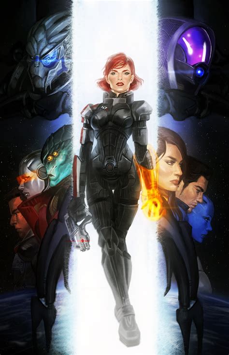 Commander Shepard Commander Shepard Tali Zorah Liara T Soni Garrus Vakarian And 5 More