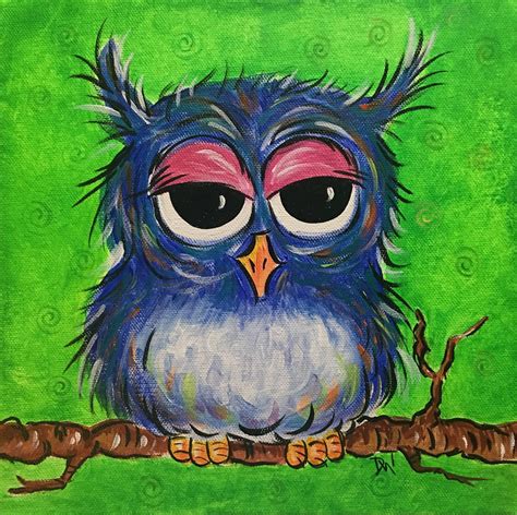 Baby Owl Canvas Painting Tutorials Baby Owls Canvas Painting