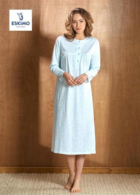 Robe De Nuit Lm Coton Jersey Pour Dame Allesandra Aussi De Grandes