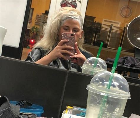 Bleach Dye Platinum Blonde Hairdresser Coloring Selfie Bikinis Scenes Hair Beauty Bikini
