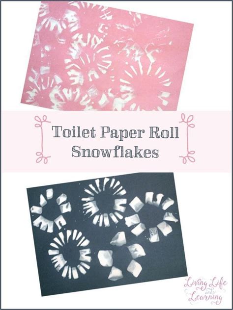 Toilet Paper Roll Snowflakes Toddler Activity Fun Activities For