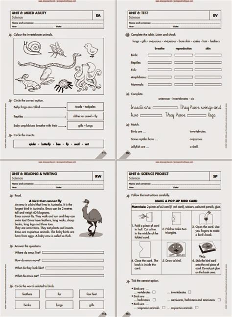 Science worksheets and online activities. Science Worksheets, First and Second Grade - Anaya ~ Descargas Virtuales FREE