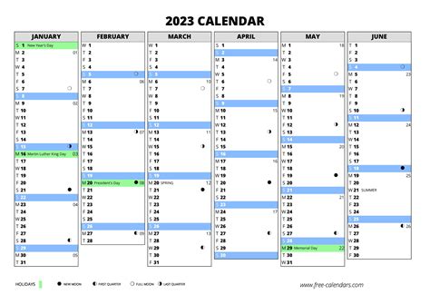 Summer 2023 Calendar Printable Recette 2023