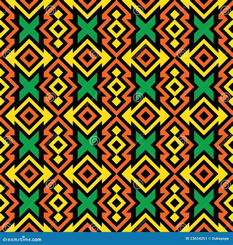 Seamless African Pattern Stock Image Image 23654251
