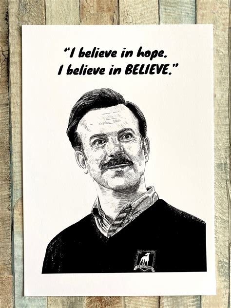 Ted Lasso Believe Limited Art Prints Etsy