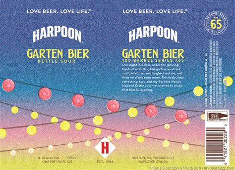 Harpoon Adding Garten Bier Kettle Sour 16oz Cans 100 Barrel Series