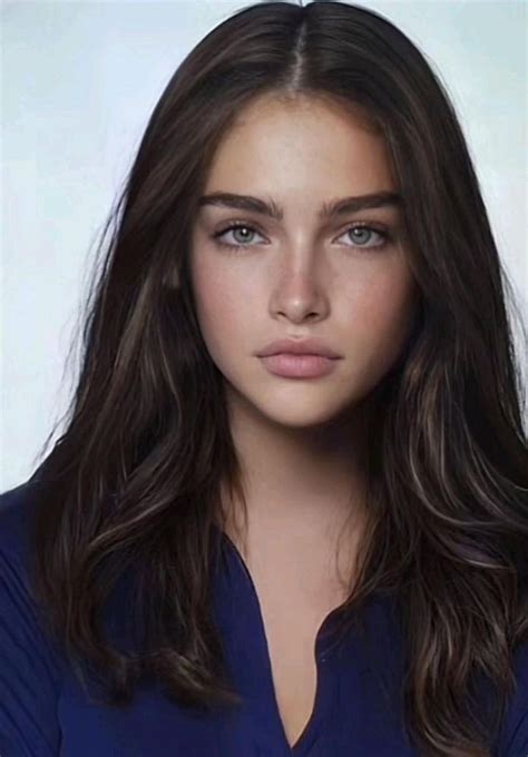 Pretty Brunette With Blue Eyes