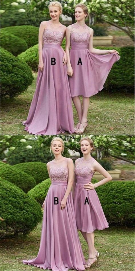 Dusty Purple Bridesmaid Dresses Illusion Cheap Bridesmaid