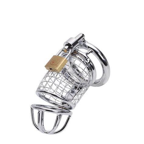 Silver Stainless Steel Male Chastity Device Cage For Men Buy Male