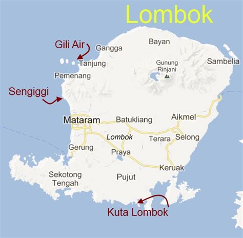 Lombok Map Hinchy Org