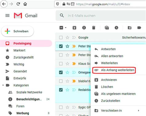 Gmail Mehrere Mails Als Anhang Gesammelt Weiterleiten Pc Welt