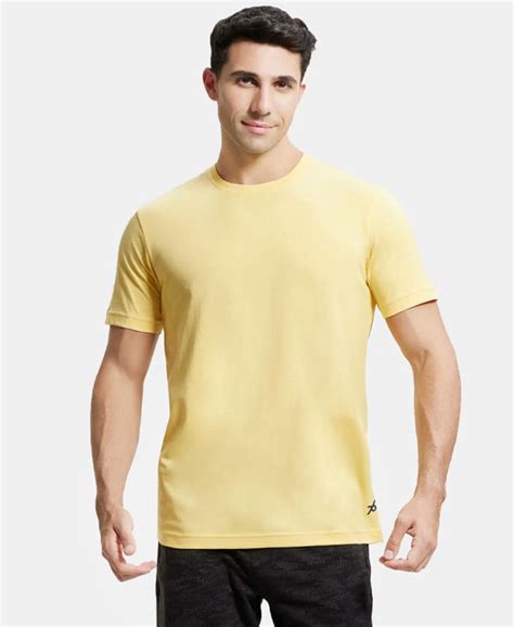 Buy Super Combed Cotton Rich Round Neck Half Sleeve T Shirt Corn Silk 2714 Jockey India