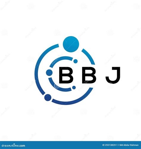 BBJ Letter Logo Design on Black Background. BBJ Creative Initials