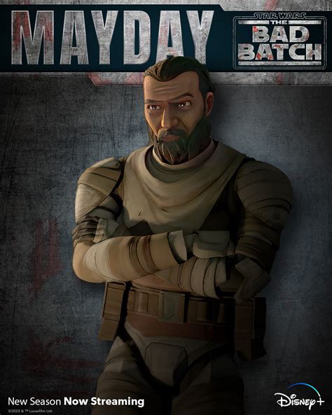 “star Wars The Bad Batch” Mayday Character Poster Released Whats On Disney Plus
