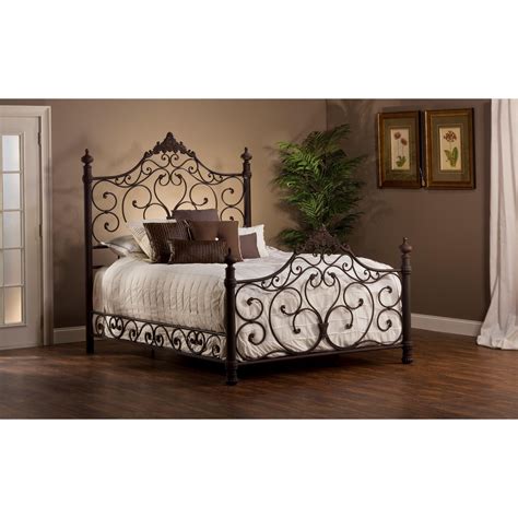 Metal Beds Metal Queen Bed Set With Rails Sadlers Home Furnishings Bed Headboard And Footboard