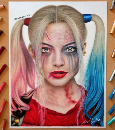 Harley Quinn Drawing In Color