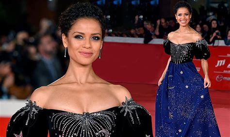 Gugu Mbatha Raw Wows In A Billowing Bardot Gown At Motherless Brooklyn