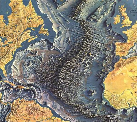 Geopicture Of The Week The Atlantic Ocean Floor