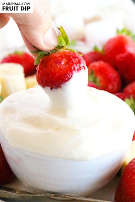 Marshmallow Fruit Dip With Cream Cheese The Anthony Kitchen