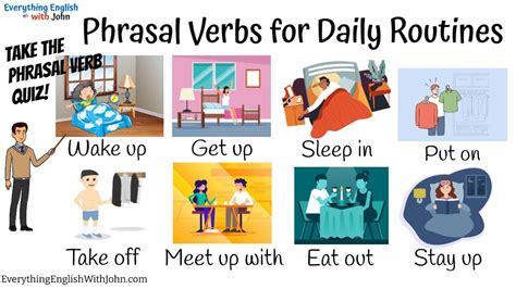 Vocabulary Phrasal Verbs For Daily Routine Learn Phrasal Verbs