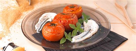 Maybe you would like to learn more about one of these? Couscous-Stuffed Tomatoes and Spearmint Sauce with FAGE ...