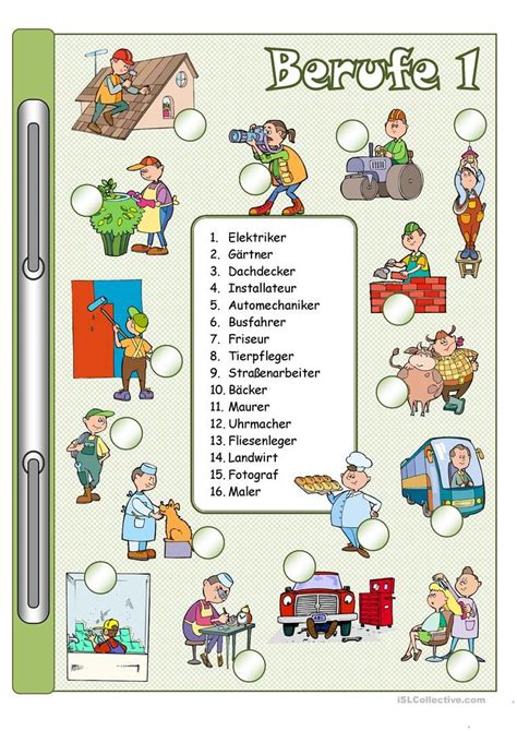 Die rätsel für kinder sind sehr einfach und gut für kinder oder anfänger geeignet. Berufe_1_ Bilder&Wörter + Gitterrätsel | Berufe, Deutsch ...