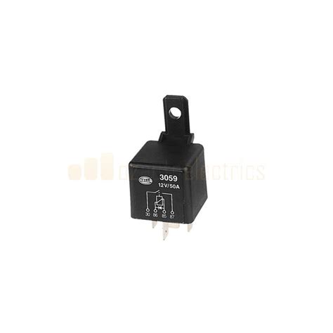 3059 Hella 3059 Normally Open 4 Pin 12vdc 50a Relay With Diode Protection
