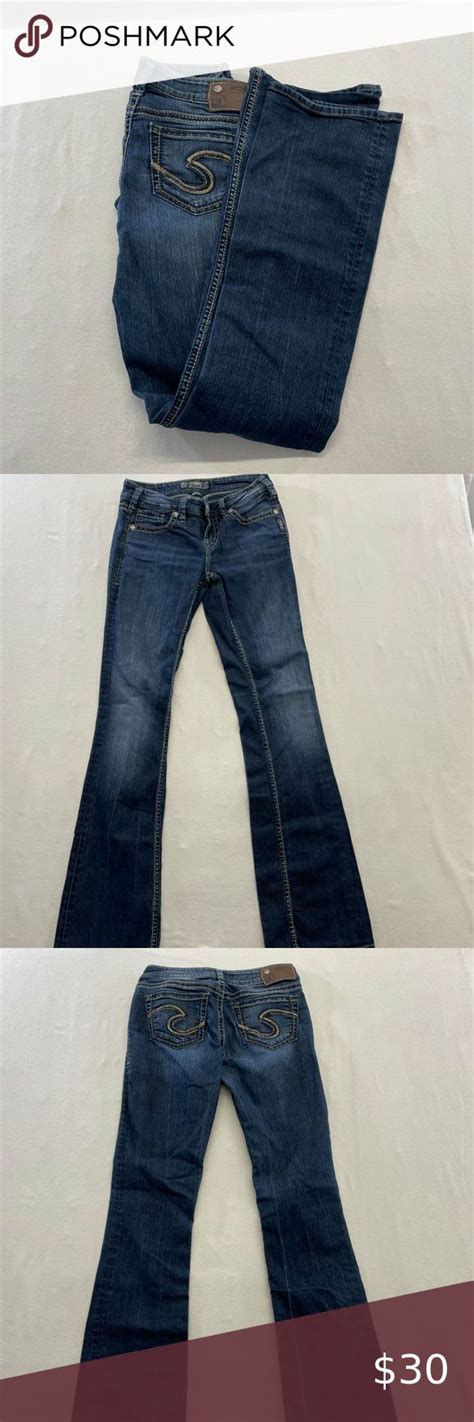 Silver Jeans Aiko Bootcut Women S Size Low Rise Stretch Denim Cotton Blend Denim Cotton