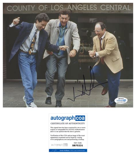 Jason Alexander Seinfeld Signed Autograph 8x10 Photo Acoa Outlaw