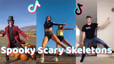 Spooky Scary Skeletons Tiktok Dance Compilation Chords Chordify