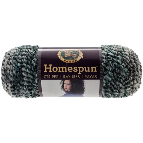 Lion Brand Yarn Homespun Midnight Stripes Painterly Bulky Acrylic