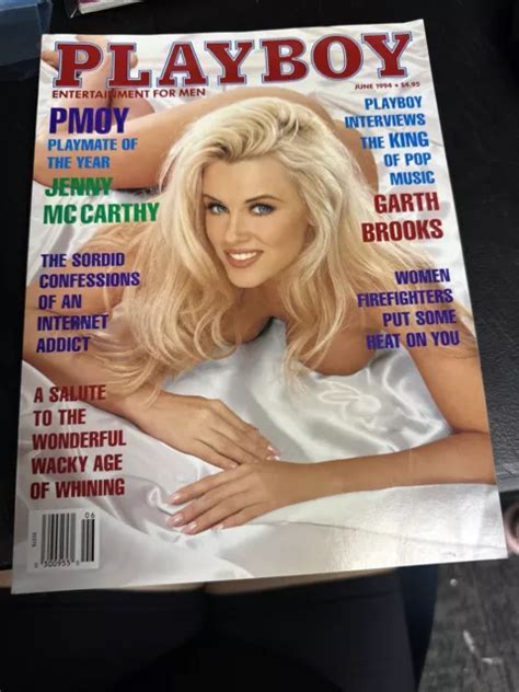 Vintage Playboy Magazine June Jenny Mccarthy Elan Carter Garth Brooks Picclick