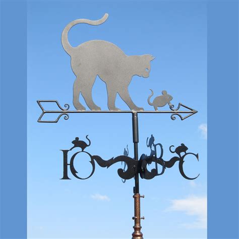 Weather Vane Cat And Mouse Drawing In Dxf And Dwg Format For Etsy