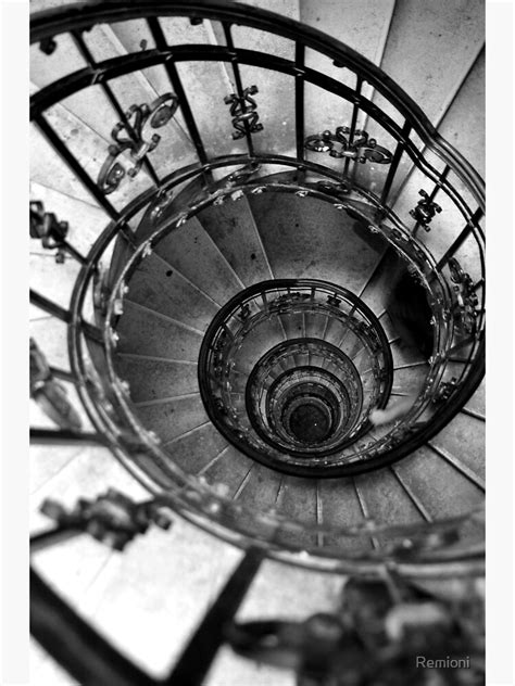 Black And White Photography Vintage Spiral Staircase Old House Photo