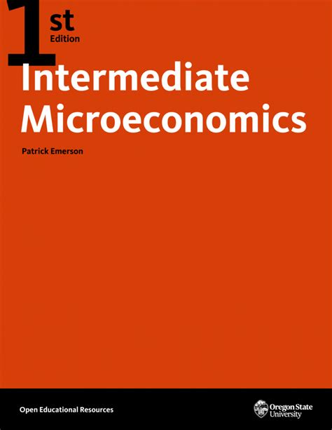 Intermediate Microeconomics Open Textbook