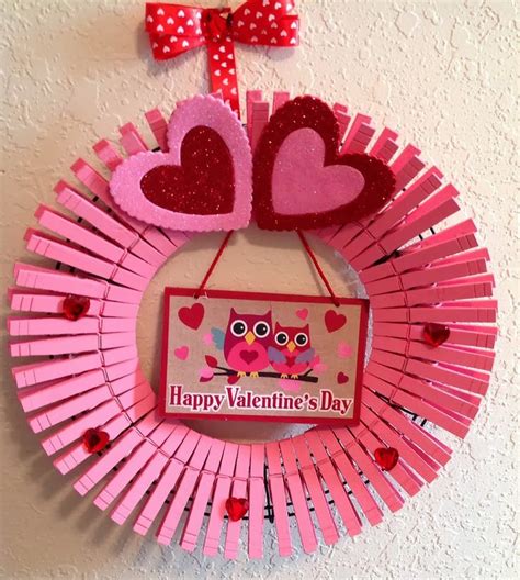 Nayelis Crafts The Creative Spot Diy Valentines Clothespin Wreath