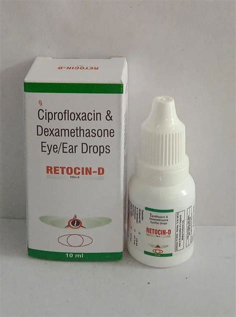 Allopathic Ciprofloxacin Dexamethasone RETOCIN D Eye Ear Drops Bottle Size Ml At Rs
