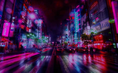 Neon Tokyo 4k Wallpaper