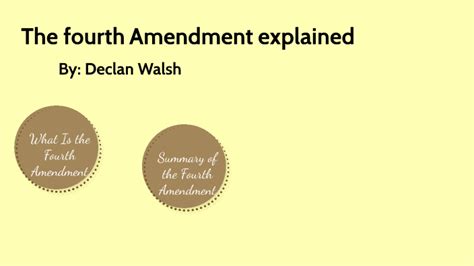 History 4th Amendment By Declan Walsh