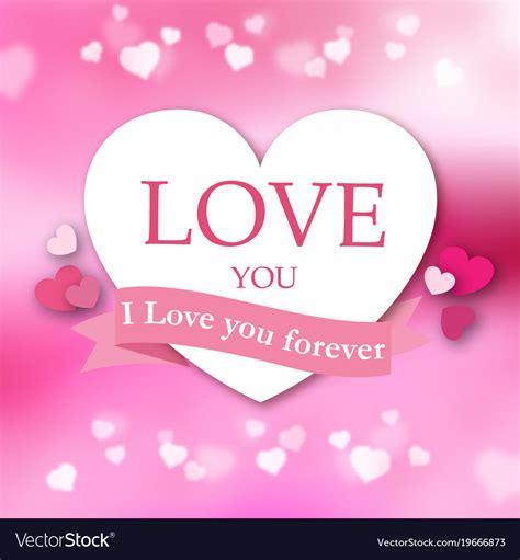 I Love You Forever Pink Ribbon White Heart Pink Ba