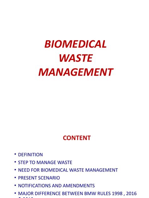 3 Bio Medical Waste Management Pdf Waste Management Waste