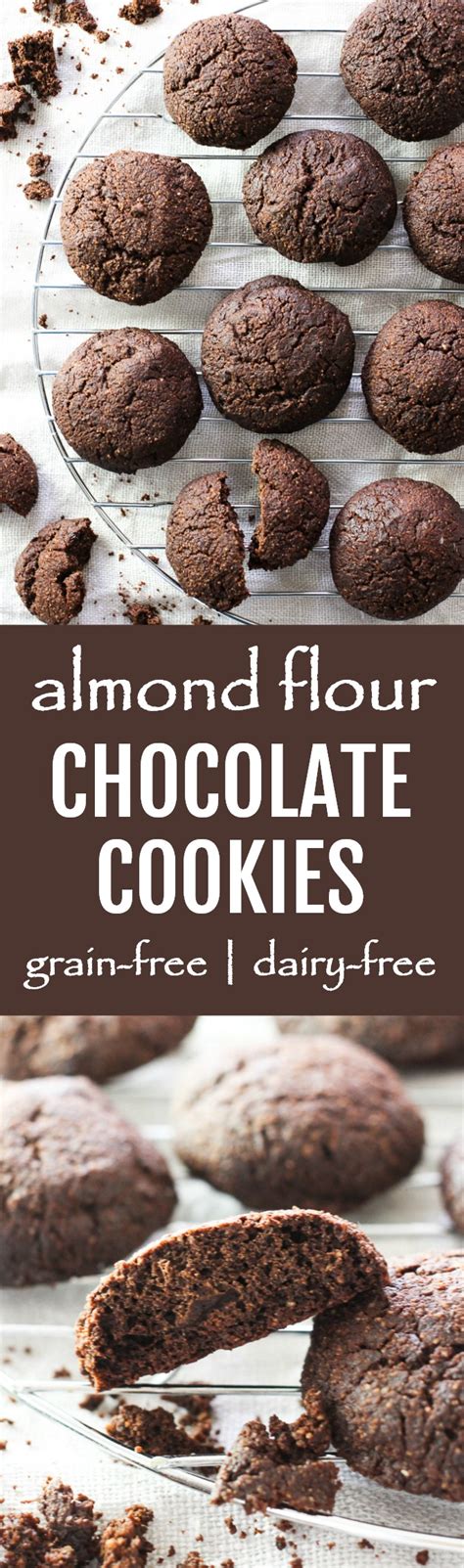 These almond thumbprint cookies are made with almond flour, homemade berry jam, and sweetened with maple syrup. These almond flour chocolate cookies are grain and dairy ...