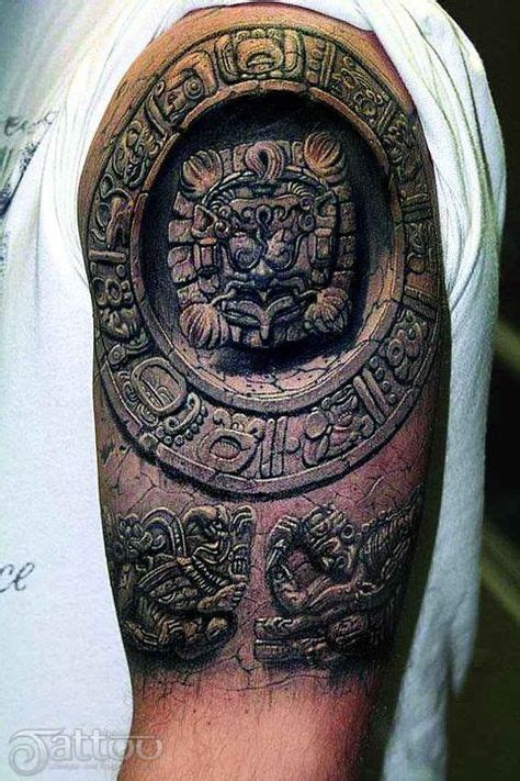 Realistic Ancient Pillar Tattoo Tattoos Mayan Tattoos Amazing 3d