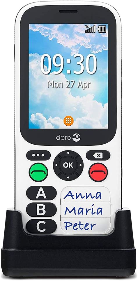Doro 780x Unlocked 4g Dual Sim Easy Mobile Phone For Elderly With
