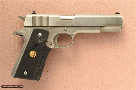 1989 Vintage Stainless Steel Colt Mkiv Series 80 Government Model 45 Acp