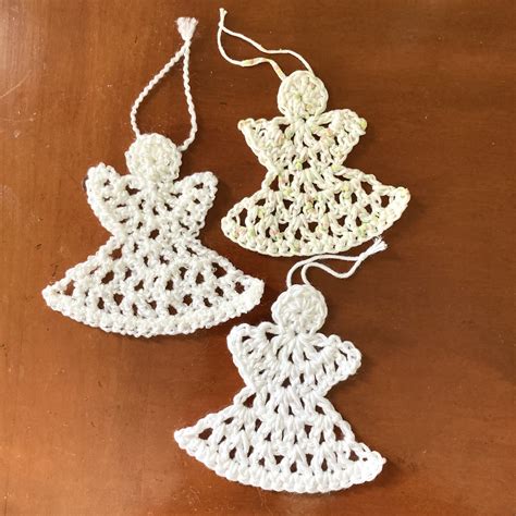Crochet Angel Ornament Quick Easy Gift Simply Hooked By Janet
