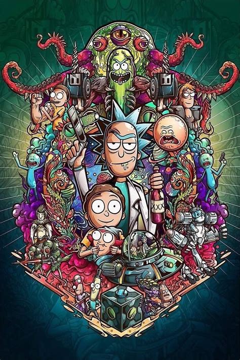 Small Rick And Morty Dump Wallpaper De Desenhos Animados Cartoon